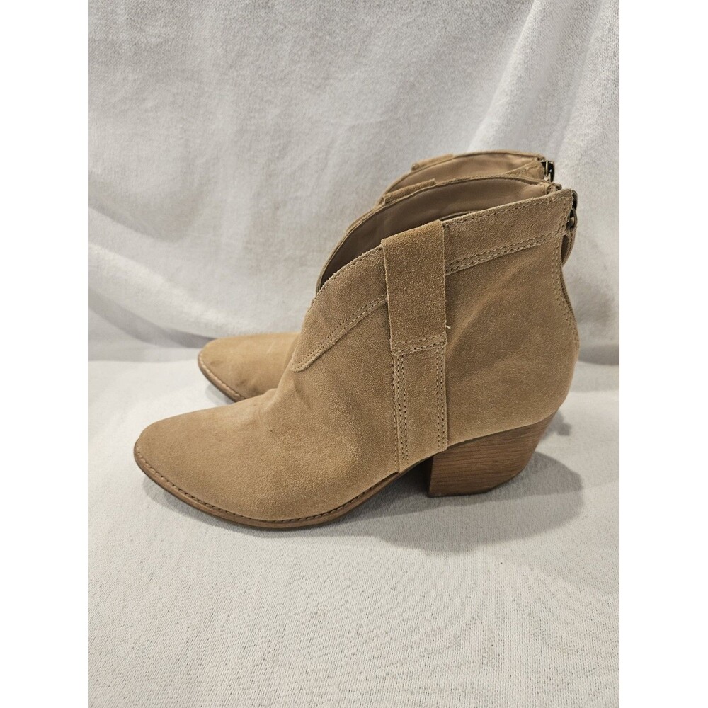 Matisse Arrow Suede Leather Booties Ankle Boots Camel Tan Women’s Size 9 M - Picture 4 of 10